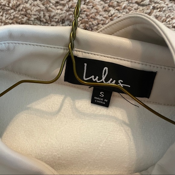 Lulus Popular Opinion Beige Leather Shacket - Picture 9 of 9